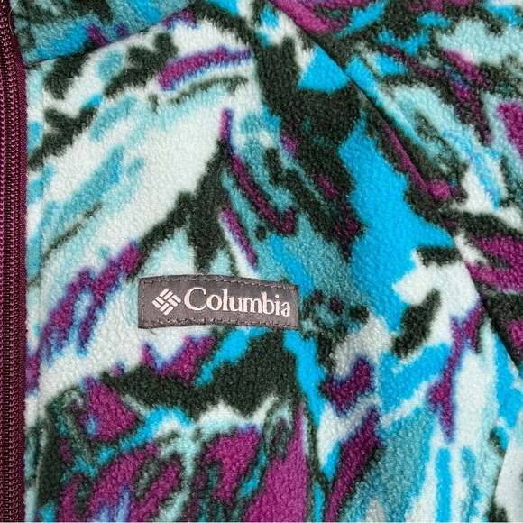 Columbia Girls Benton Springs II Printed Fleece Jacket - Picture 4 of 5